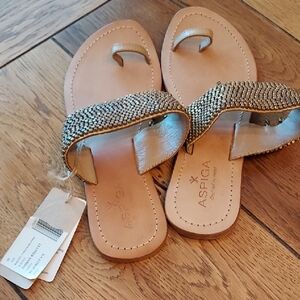 Women's Beaded Sandals By Aspiga